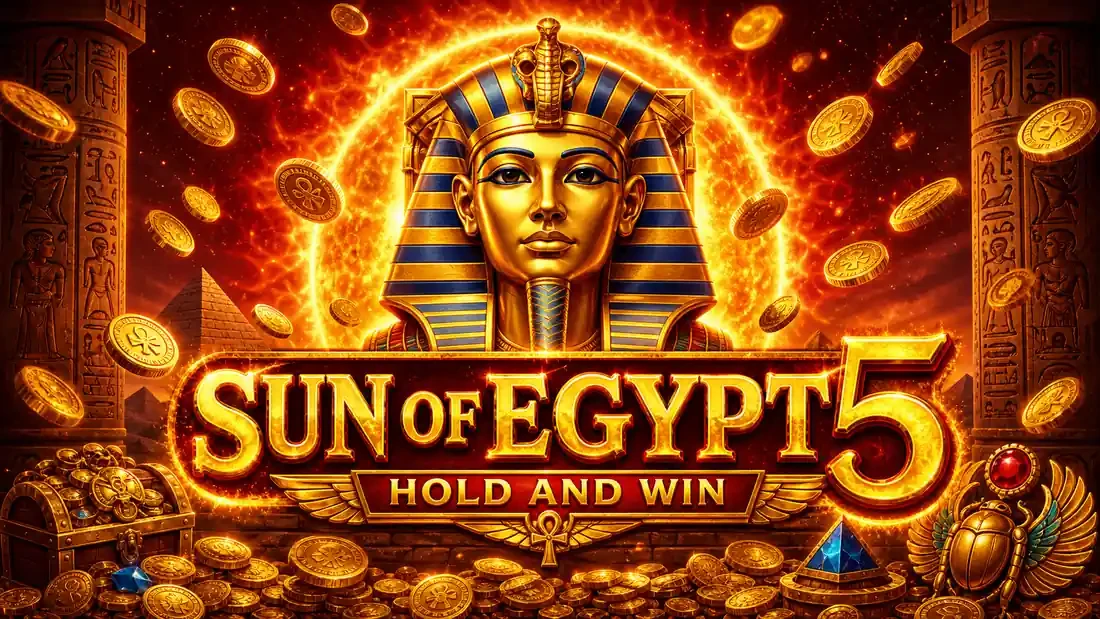 Sun of Egypt 5 Hold and Win — yangi reliz ekrani va jekpotlar